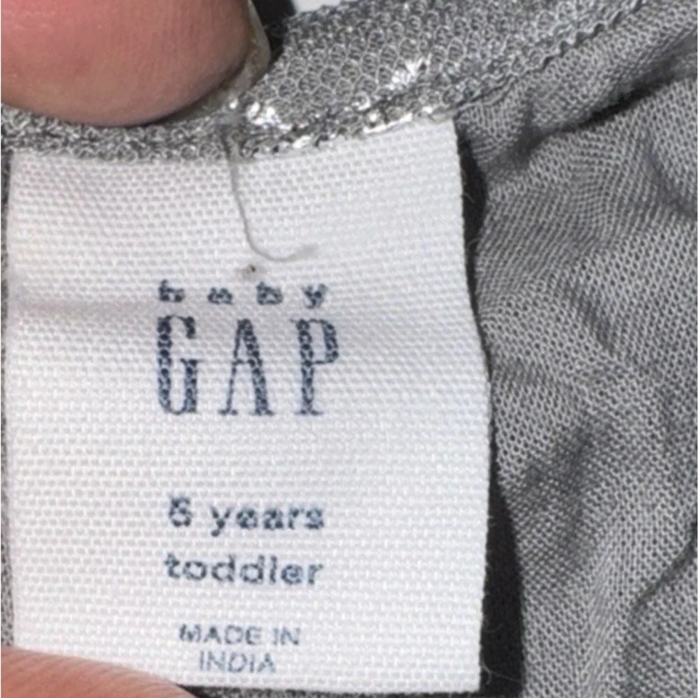 Baby Gap‎ Girls 5 Dress Tulle Ruffle Sleeve Metallic Stars Party Causal